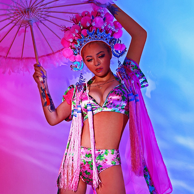 Sexy Nightclub DJ Chinese Costume