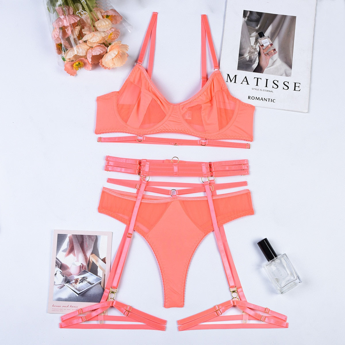 Sensual Transparent Bra And Panty Set