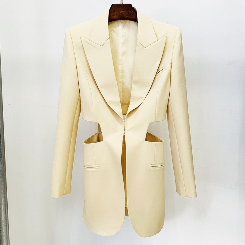 Autumn Style Women Long Sleeve Sexy Hollow Out Slim Coat Pants Set Office Lady Celebrate Casual Women's Set