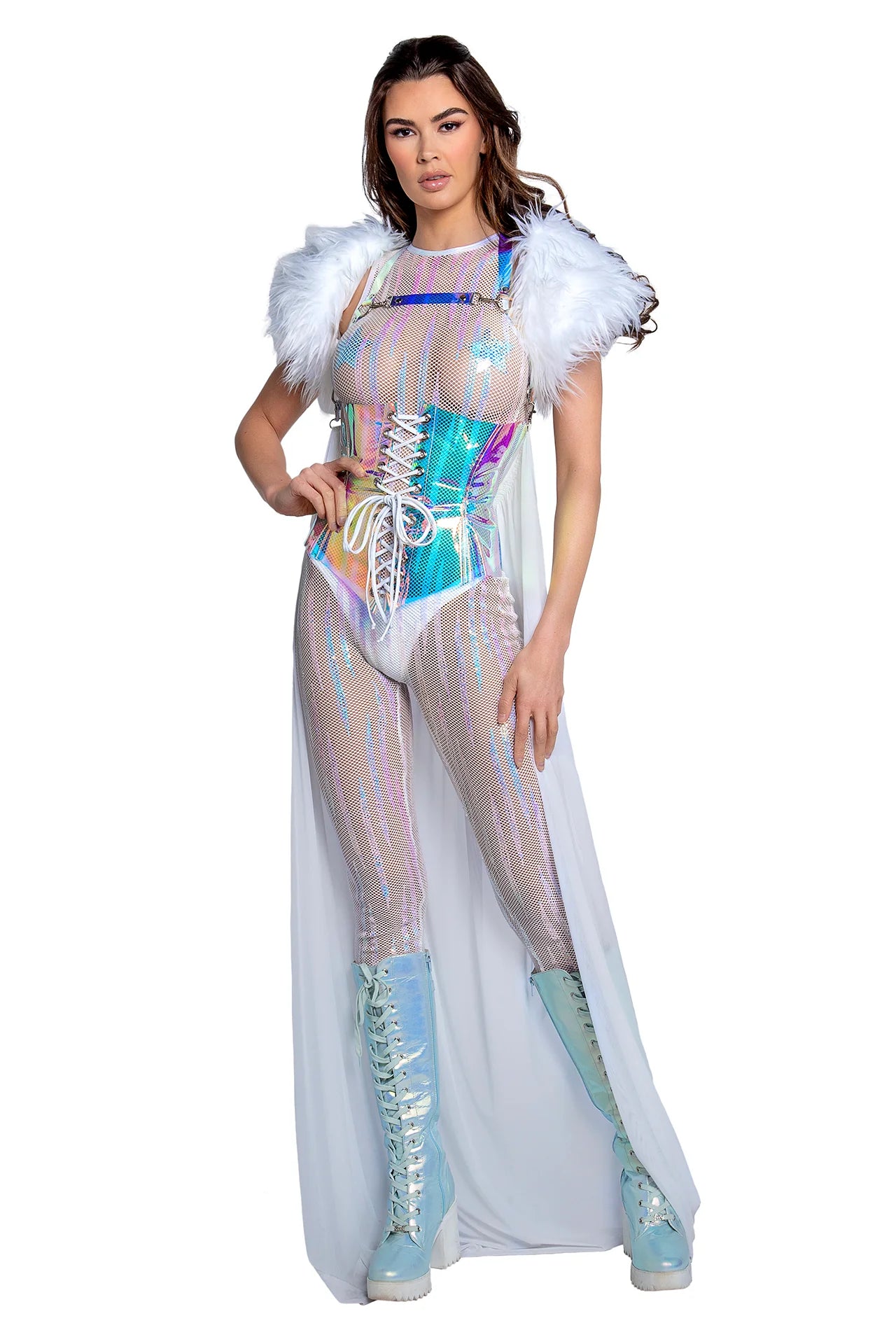 SEQUIN NET CATSUIT