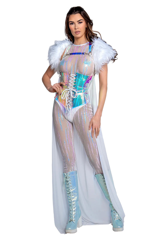 SEQUIN NET CATSUIT