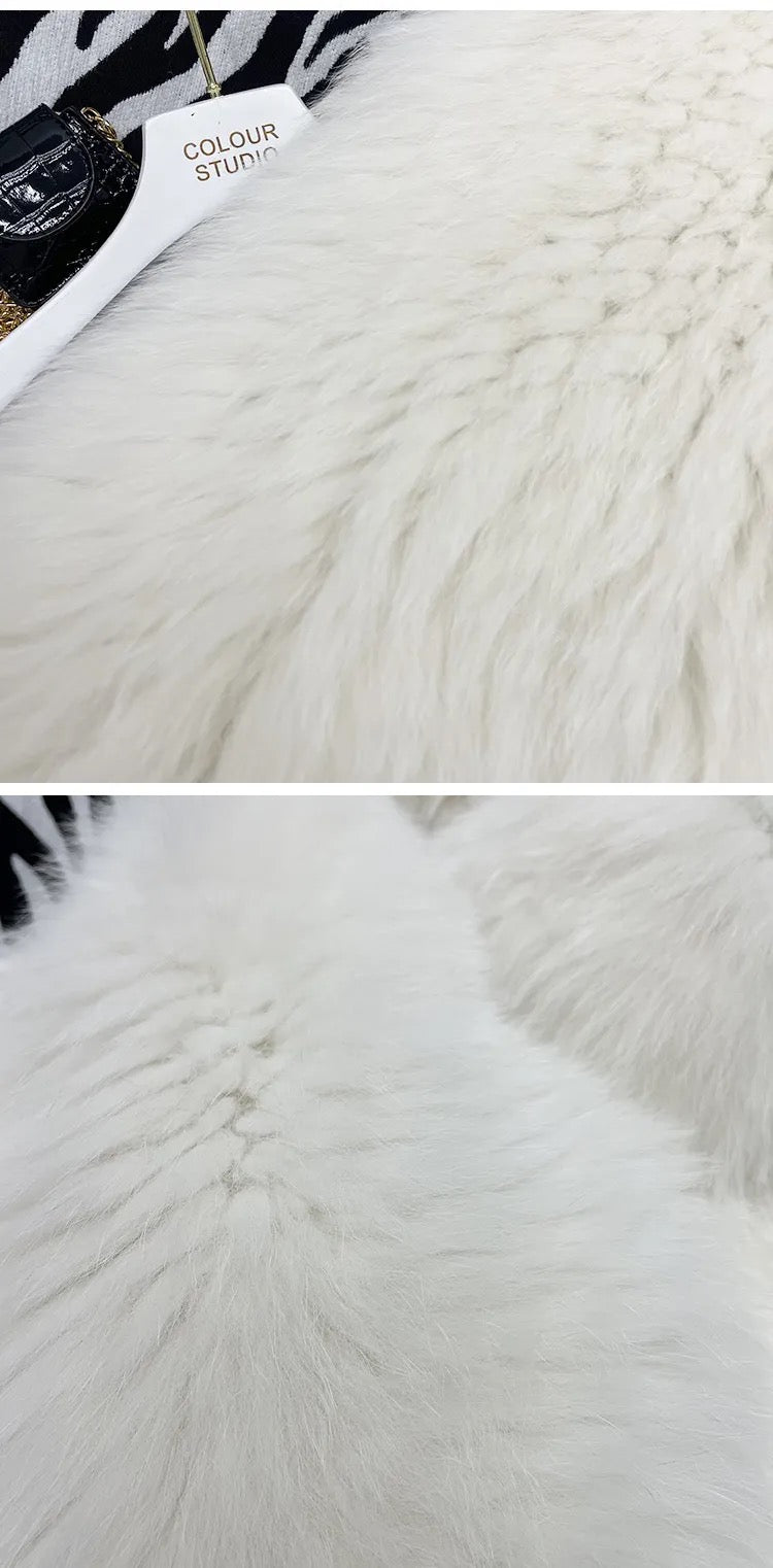 Winter Shaggy Hairy Thick Warm Soft Colored Faux Fur Jacket Women with Hood Bat Sleeved Loose Casual Designer Clothes