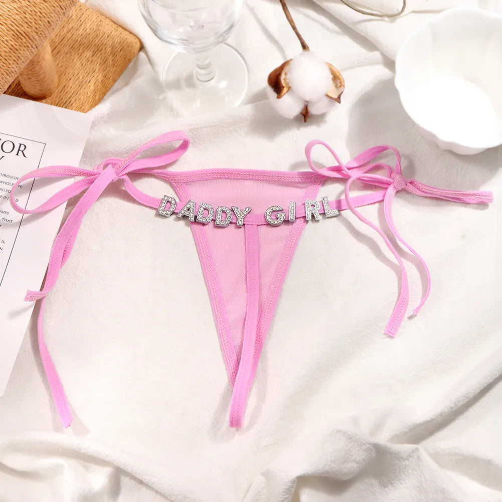 Personalized G String thong Lingerie Christmas Gift Gift for Him Gift for her Xmas gift Personalized Gifts for Him Anniversary Gifts for him