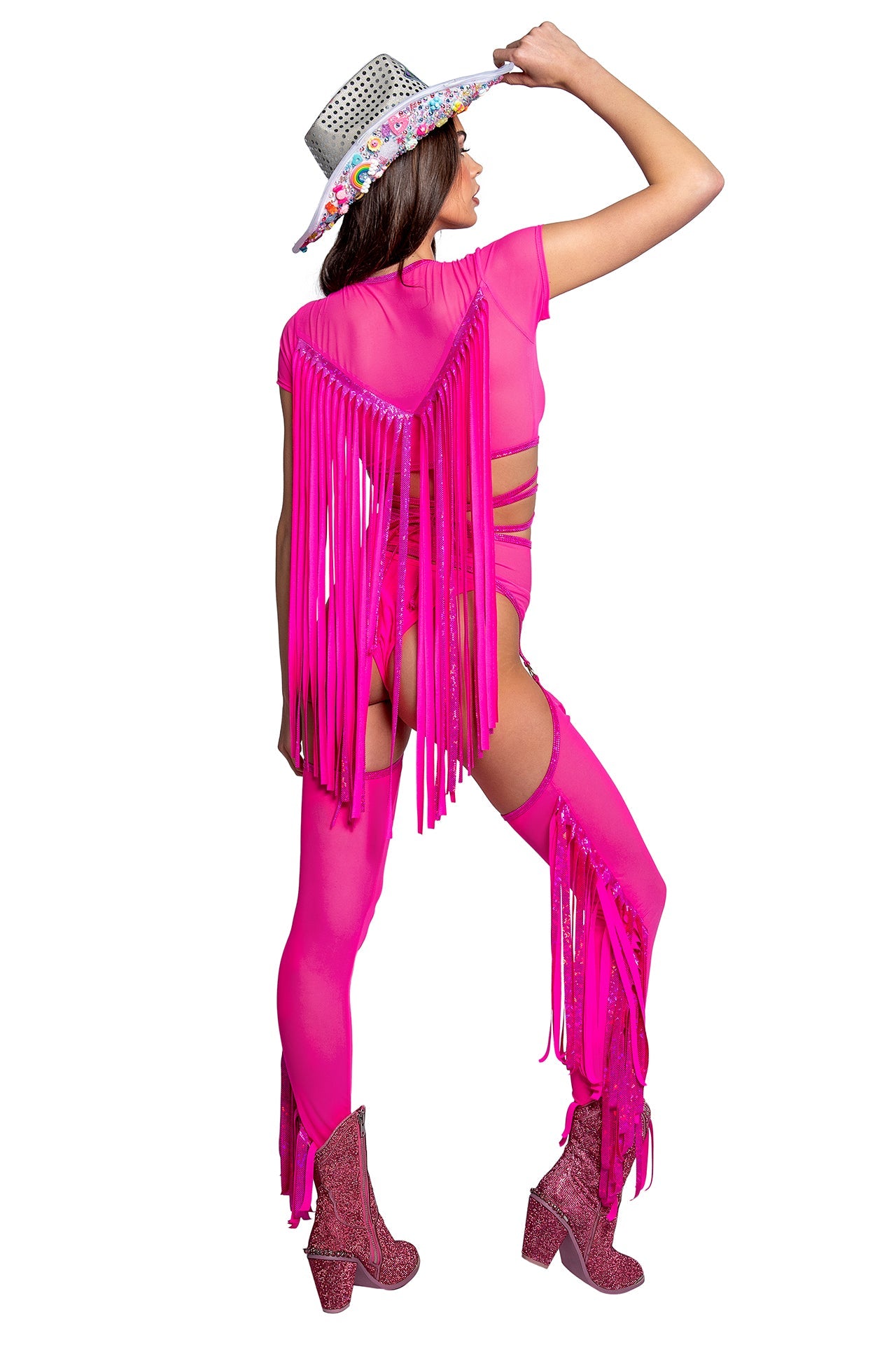 KARMA COWGIRL FRINGE WRAP TOP - FR110