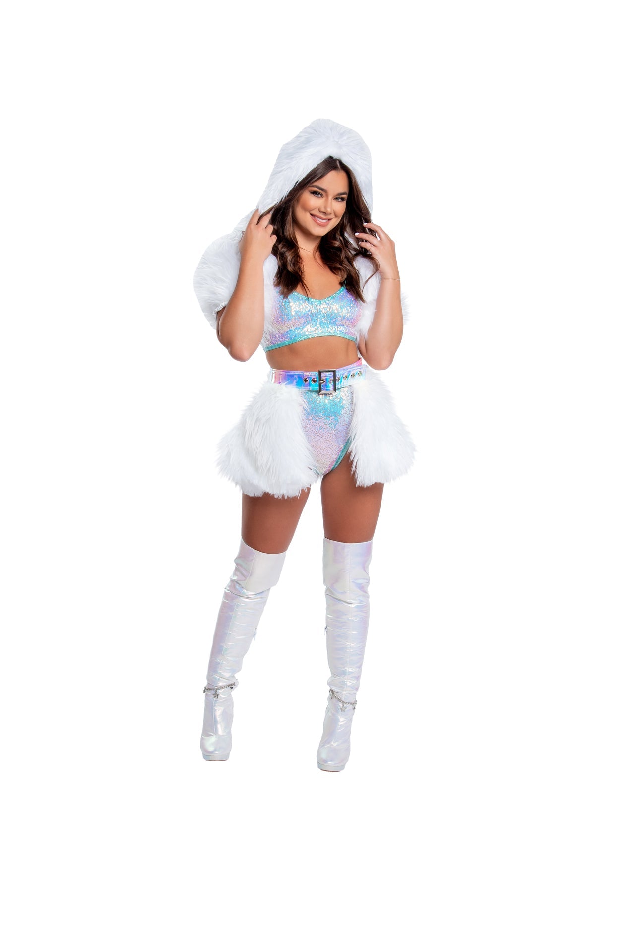 LIGHT-UP HOODED SHRUG - FR150