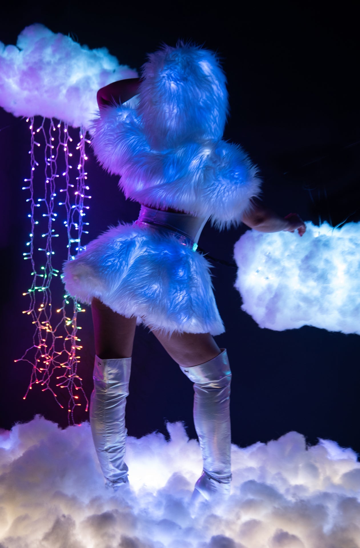 LIGHT-UP HOODED SHRUG - FR150