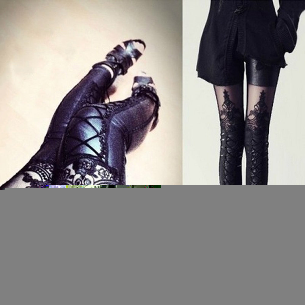 Gothic Punk Faux Leather Pant