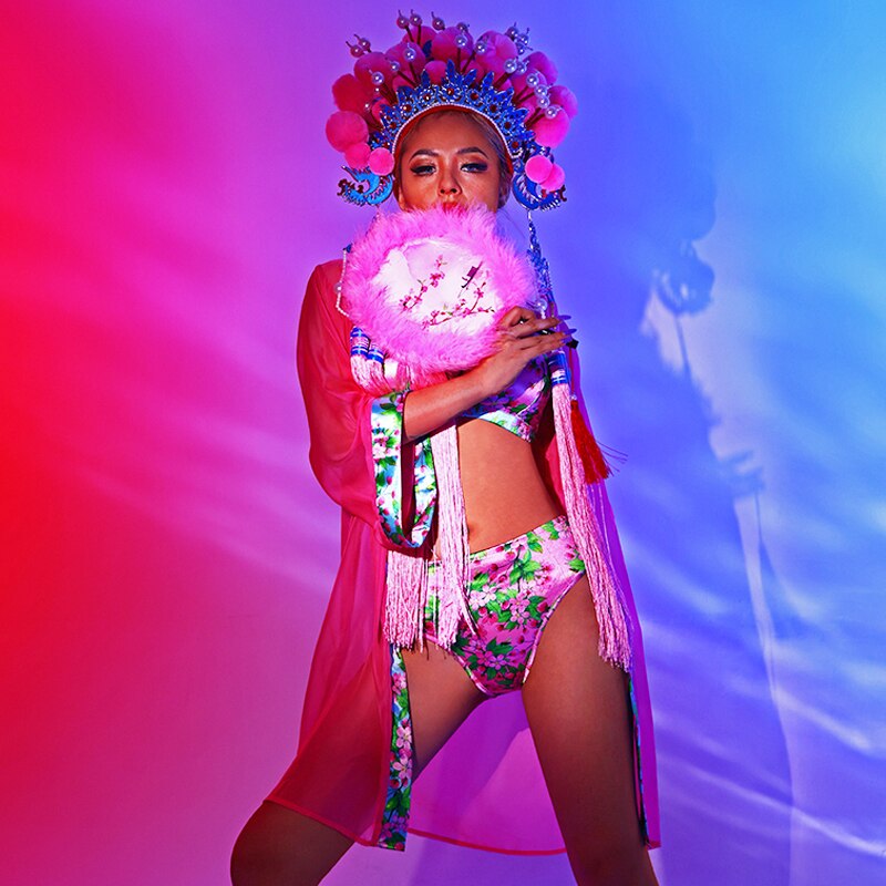Sexy Nightclub DJ Chinese  Costume