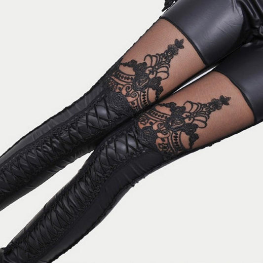 Gothic Punk Faux Leather Pant