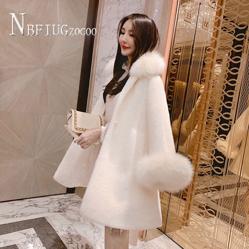 Imitation Mink Fluff Women Coat Autumn Winter New Thick Female Soft Overcoat