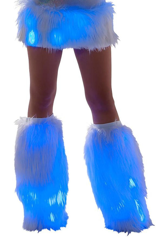 FAUX FUR LIGHT-UP LEGWARMERS - FF429