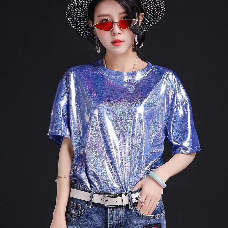 Bright Silk Short-sleeved T-shirt