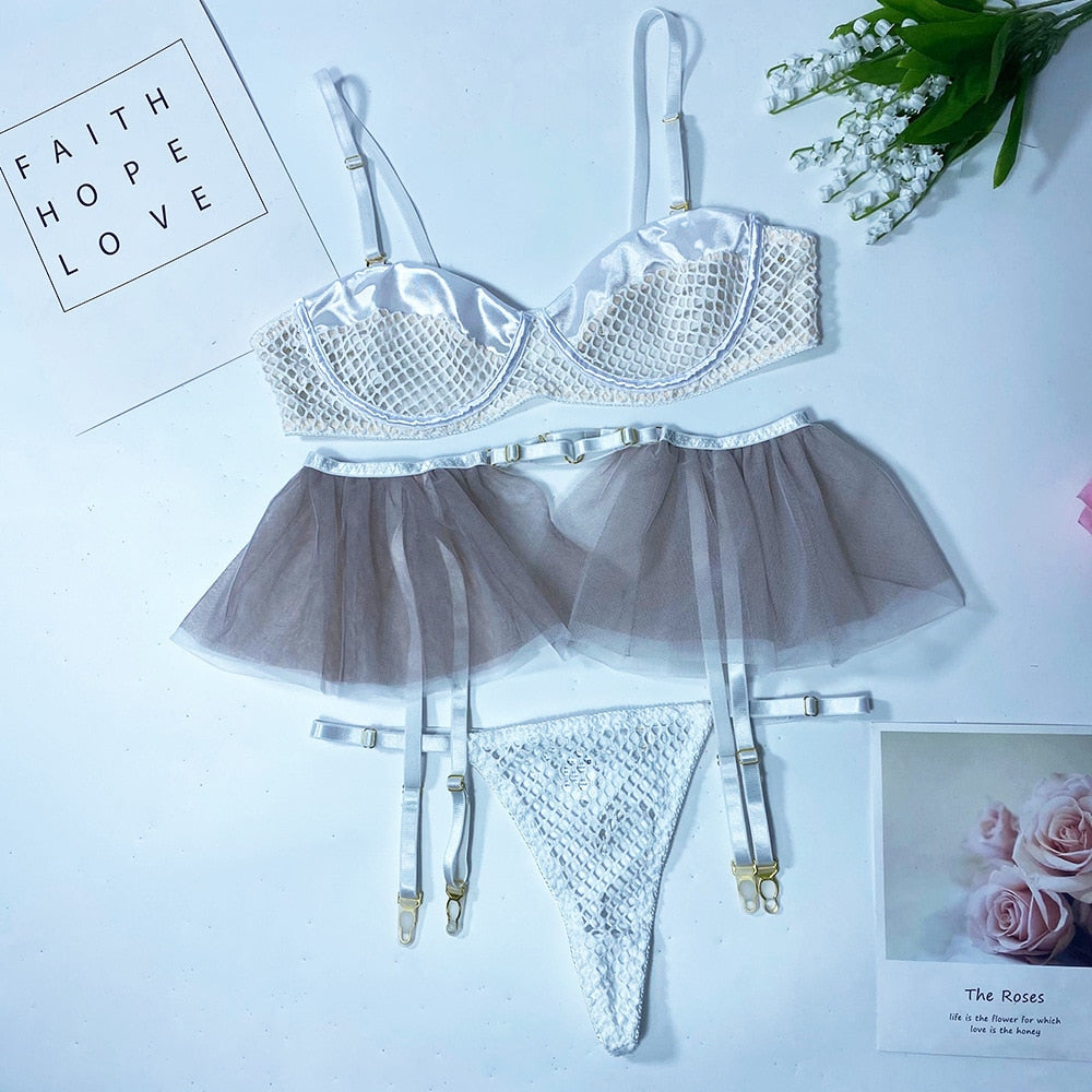 Mesh Bra Set
