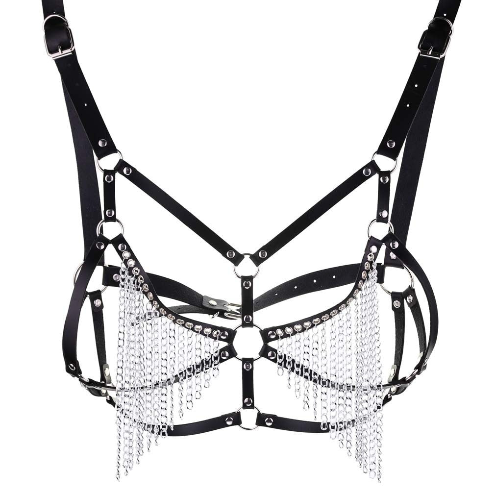 Women Chest Chain Bra Punk Costumes