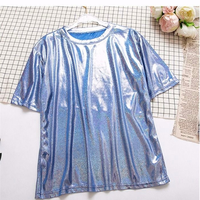 Bright Silk Short-sleeved T-shirt