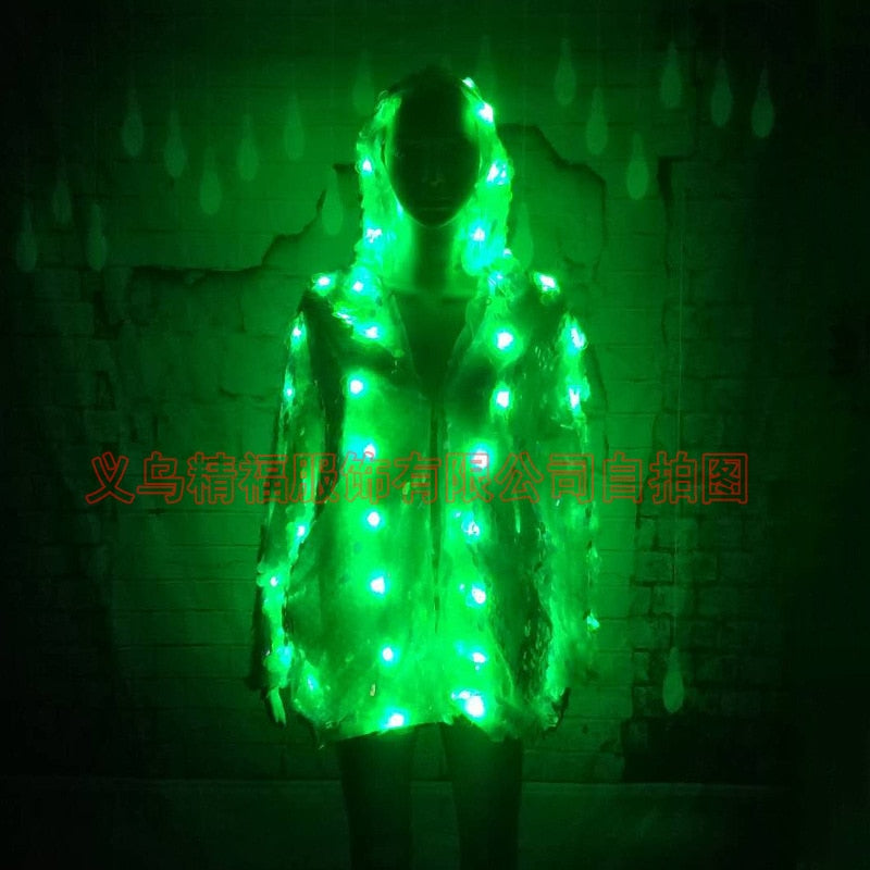 Women's LED Luminous Fur Coat