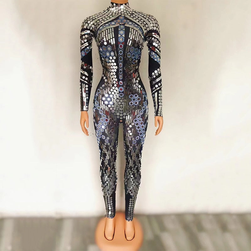 Mirror Costumes Stage Performance Clothes