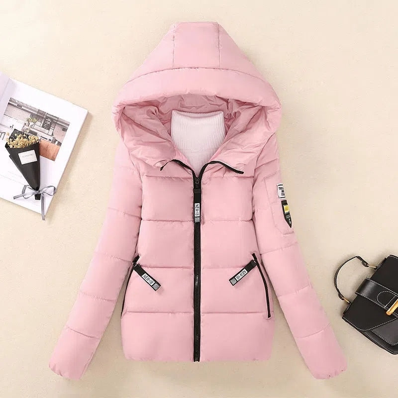 Short Hooded Cotton Coat