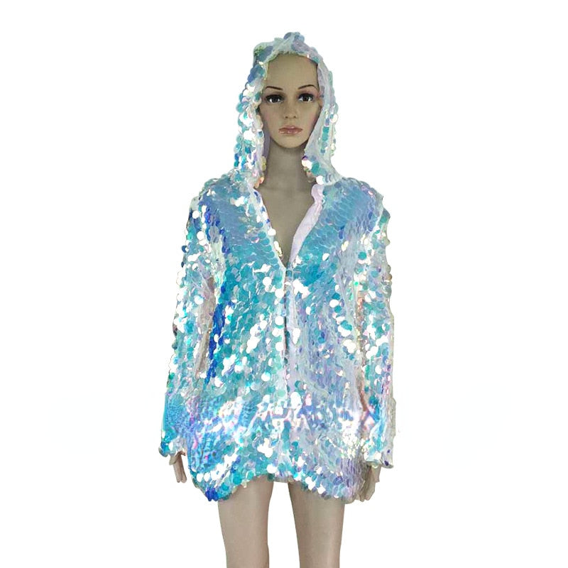 Women's LED Luminous Fur Coat