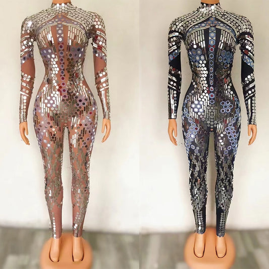 Mirror Costumes Stage Performance Clothes