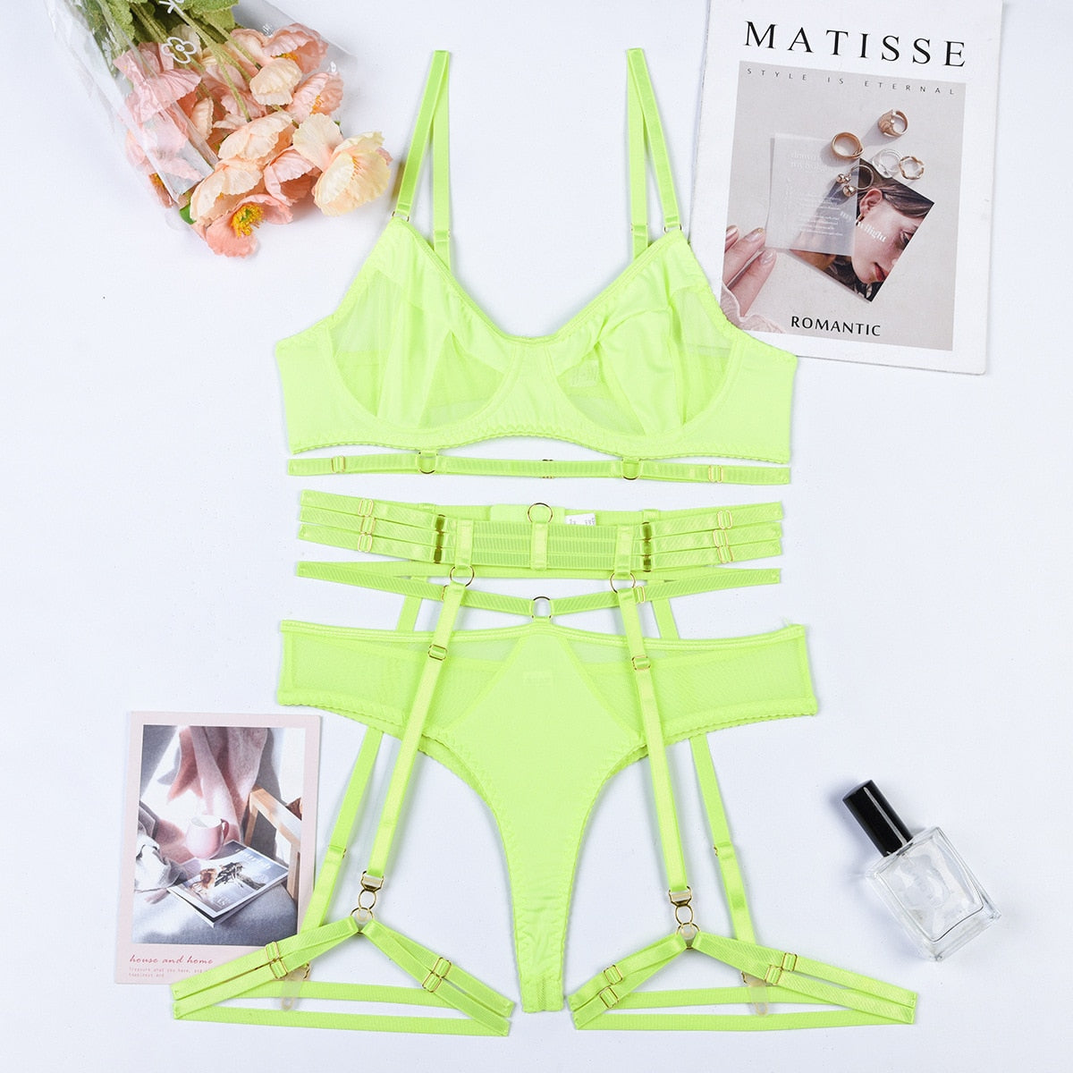 Sensual Transparent Bra And Panty Set