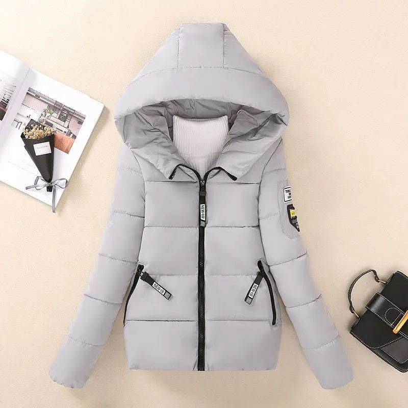 Short Hooded Cotton Coat