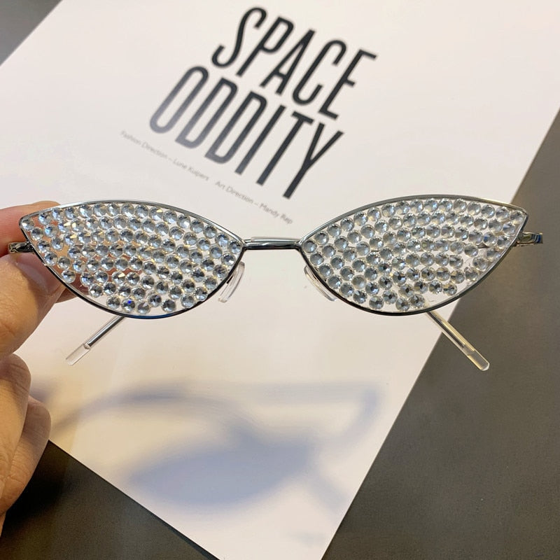 Small Frame Cat Eye Diamond Sunglass