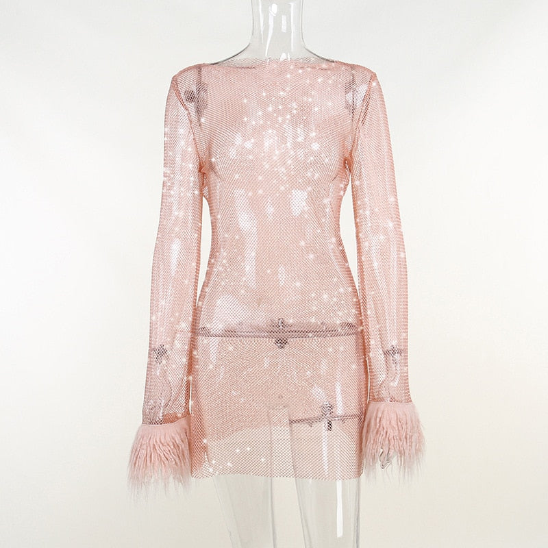 Long Sleeve Hip Party Dress