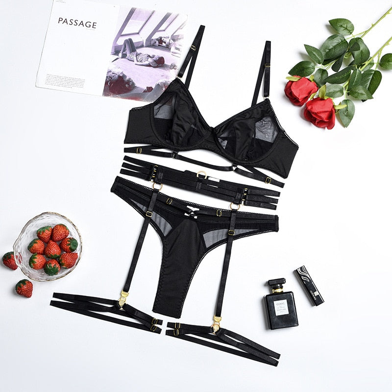 Sensual Transparent Bra And Panty Set