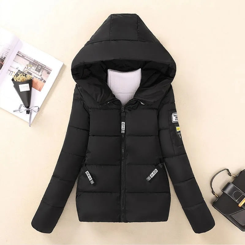 Short Hooded Cotton Coat