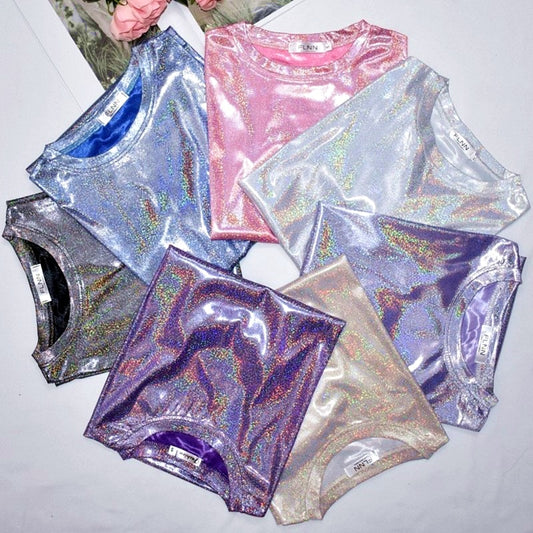 Bright Silk Short-sleeved T-shirt