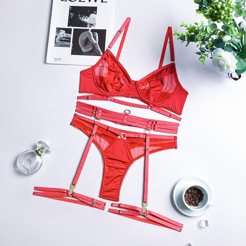 Sensual Transparent Bra And Panty Set
